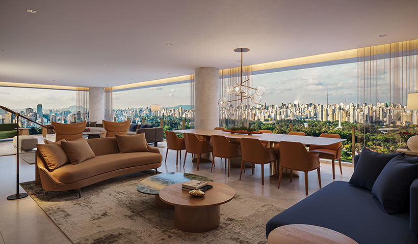 Park Avenue – Living Apto. de 298 m² - Planta Opção – Final 1