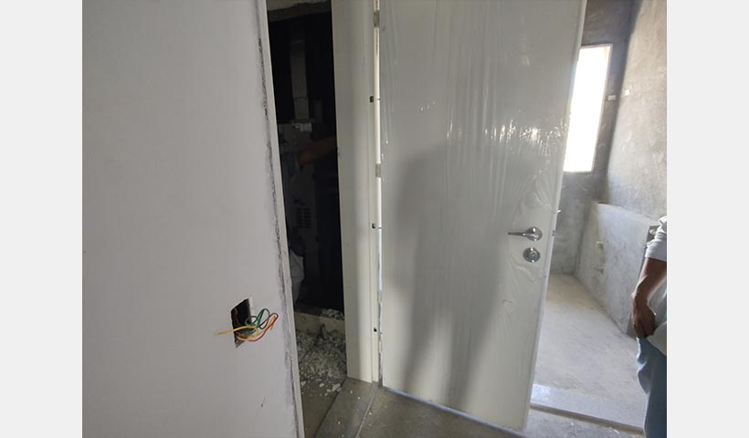 Instalação de porta de entrada