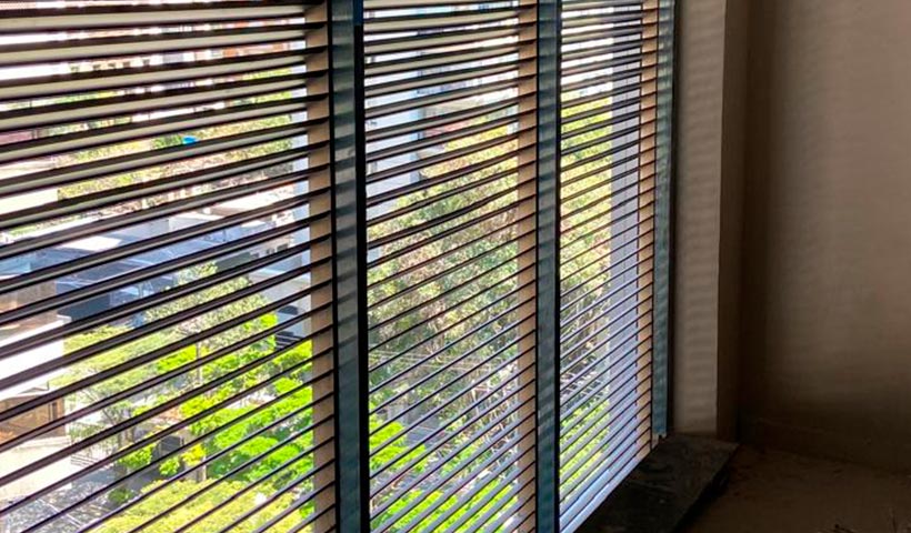 Finalização dos brises das áreas técnicas